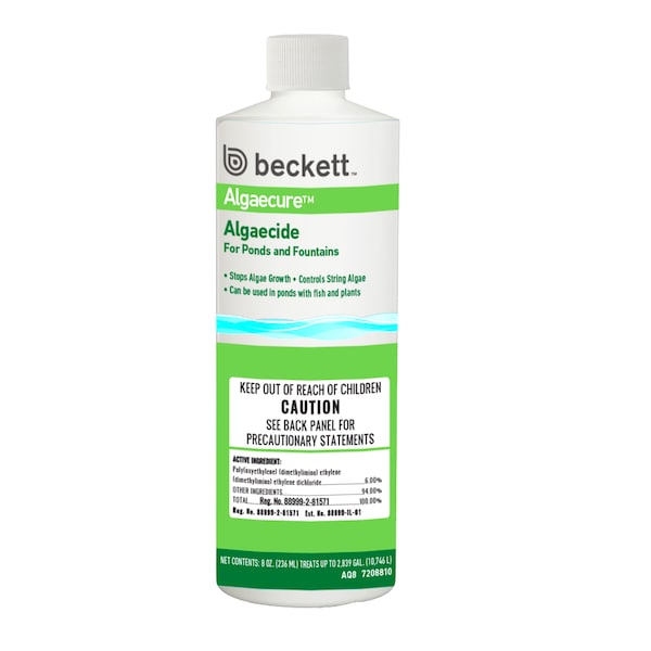 Beckett Beckett Algaecure™ Algaecide for Ponds and Fountains 8 oz. SBFCL8